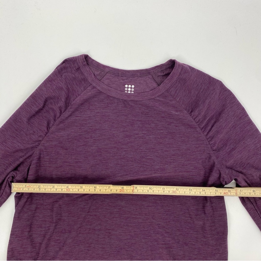 Title Nine Grace Raglan Tee Long Sleeve Purple - Picture 4 of 9